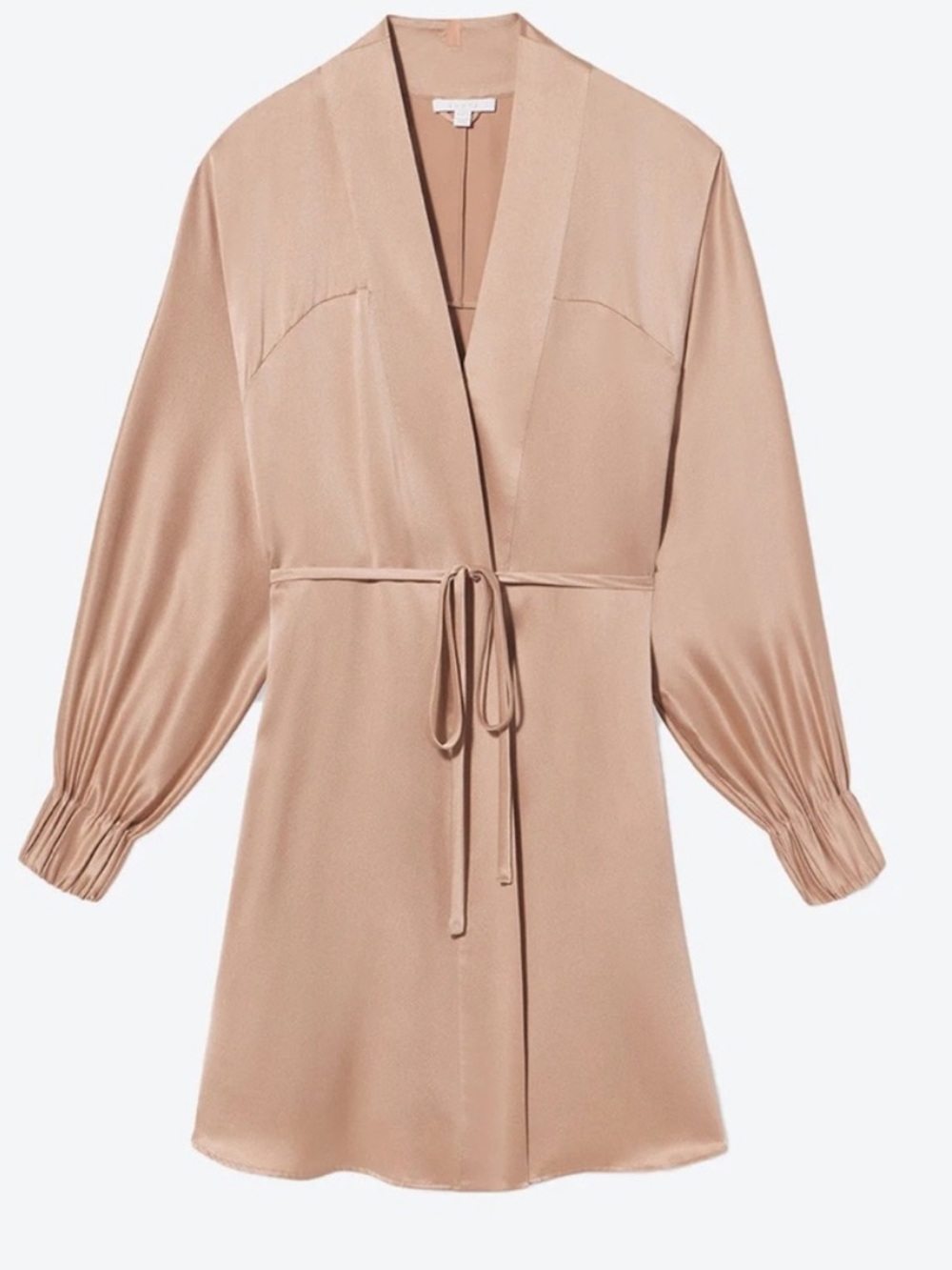 Lunya Washable Silk Robe NEW Tan